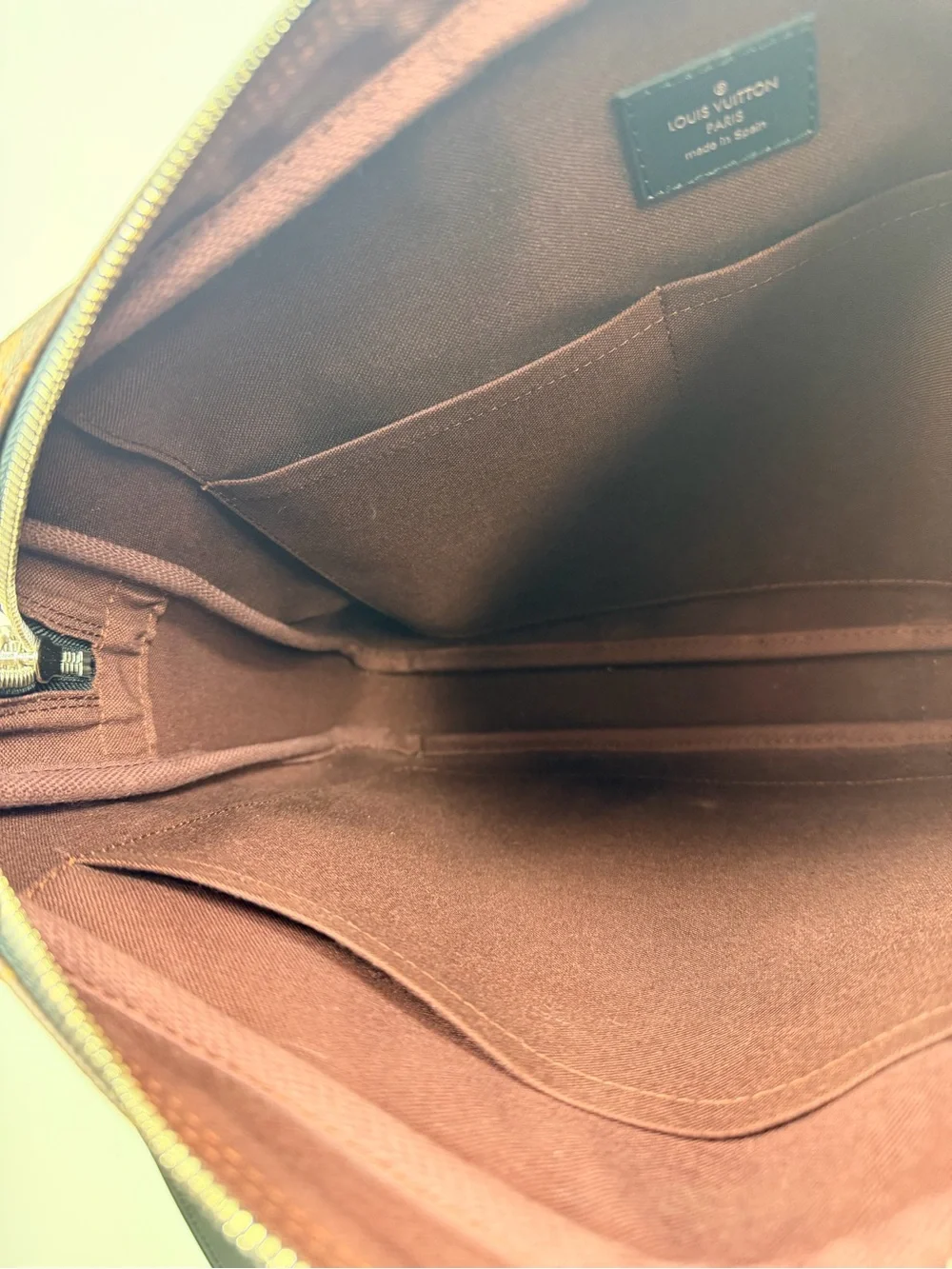 Louis Vuitton Porte Documents Voyage Macassar Monogram Briefcase